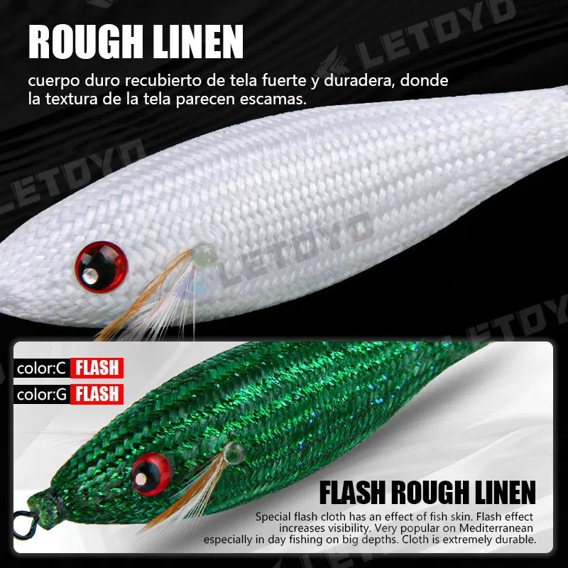 Accessoires de pêche 78Mm 10G, gabarit de calmar flottant, leurre de pêche au gabarits, crochet de calmar artificiel en plastique pour outils de pêche en bateau de mer