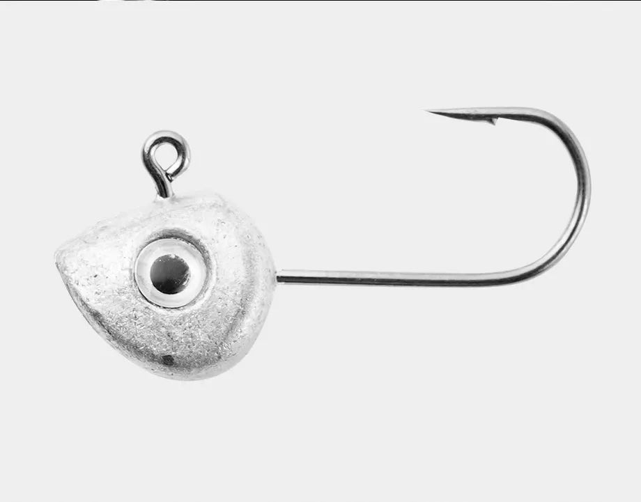 Mini crochet à tête de gabarit avec yeux 3D, leurre souple, ver de pêche, bar, crappie, 0.5g, 1g, 2g, 3g, 4g, 5g, 10 pièces