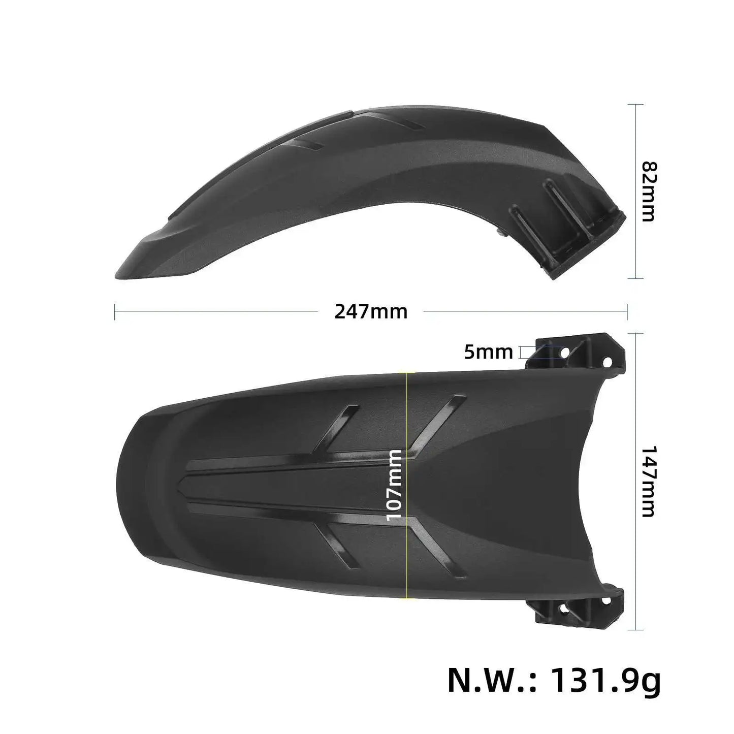 Garde-Boue Scooter Électrique Avant/Arrière — Protection Éclaboussures Pièces