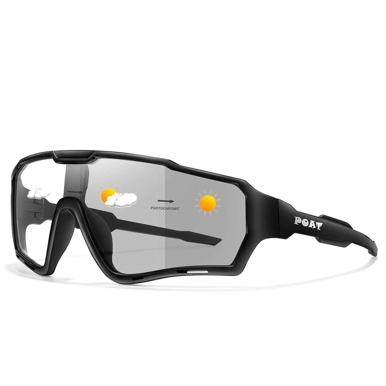 POAT tout nouveau Style lunettes de soleil photochromiques sport hommes femmes vtt vélo lunettes de vélo cyclisme pêche lunettes de course