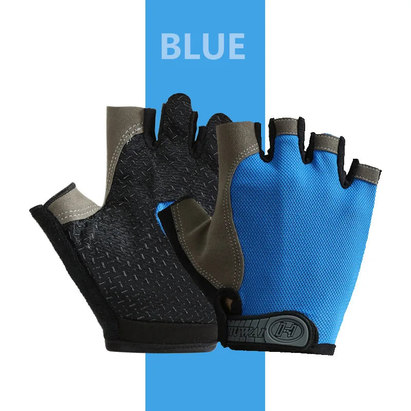 Gants de vélo sans doigts respirants antidérapants pour femmes et hommes, pour la pêche, le cyclisme, l'été, professionnels pour la salle de sport et le fitness