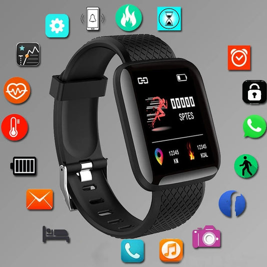 Smartwatch Fitness Message Anniversaire — Moniteur Bracelet Android iOS
