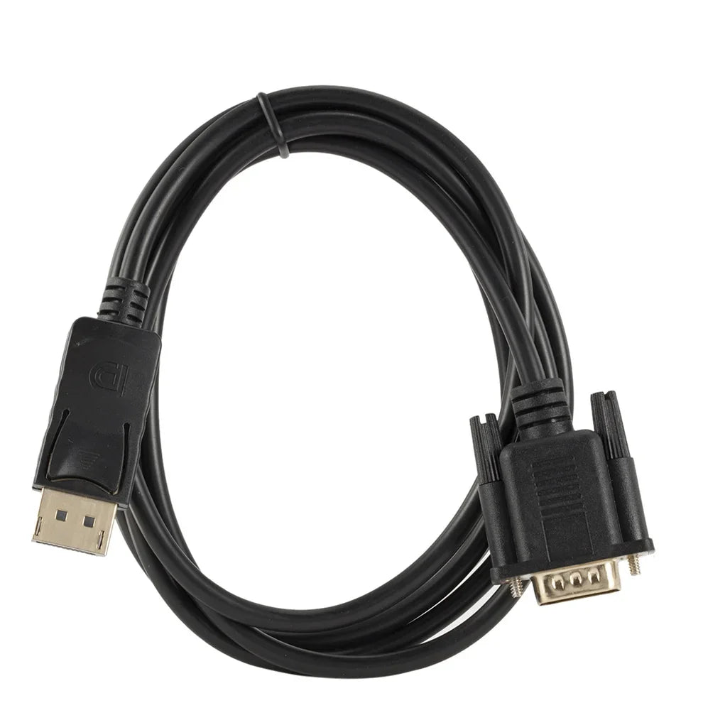 Convertisseur DisplayPort vers VGA 1.8M, adaptateur de connexion DP vers VGA, câble Full HD 1080P de 1.8m pour ordinateur de bureau, ordinateur portable, moniteur TV, projecteur