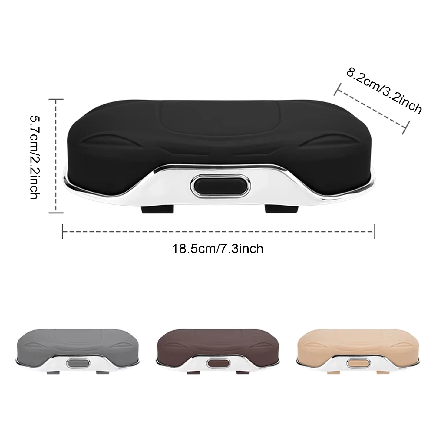 Porte-lunettes de soleil pour voiture, boîte à lunettes de voiture, pare-soleil, boîte de rangement en ABS, anti-rayures, protection des lunettes, accessoires intérieurs de voiture