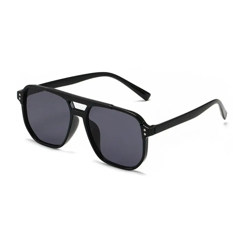 Lunettes de Soleil Punk Carrées Anti-UV — Plage Voyage Rétro Unisexe