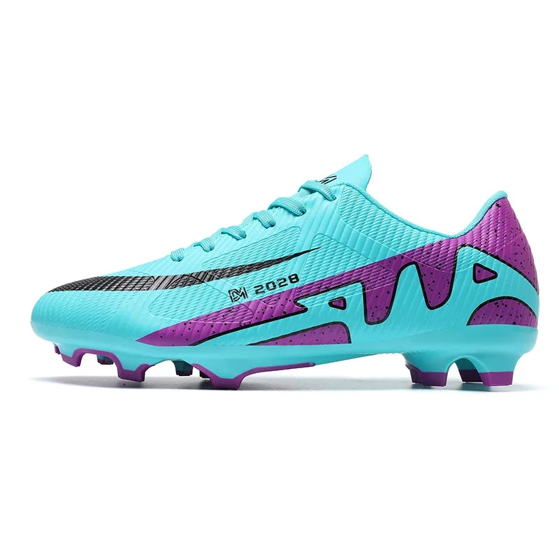 Sxfdneay Chaussures de Football FG Homme Cuir Microfibre Basses — Professionnel, Pelouse EU 31–48