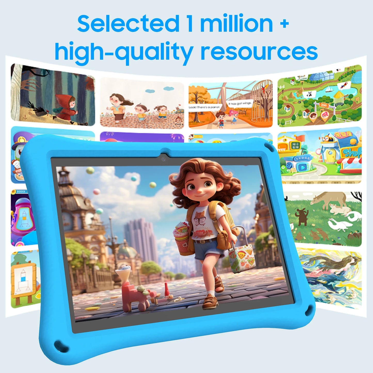 Octa Core 10GB 128GB pour apprendre 10 pouces Android avec emplacement pour carte 4G Tablette éducative tablette pour enfants