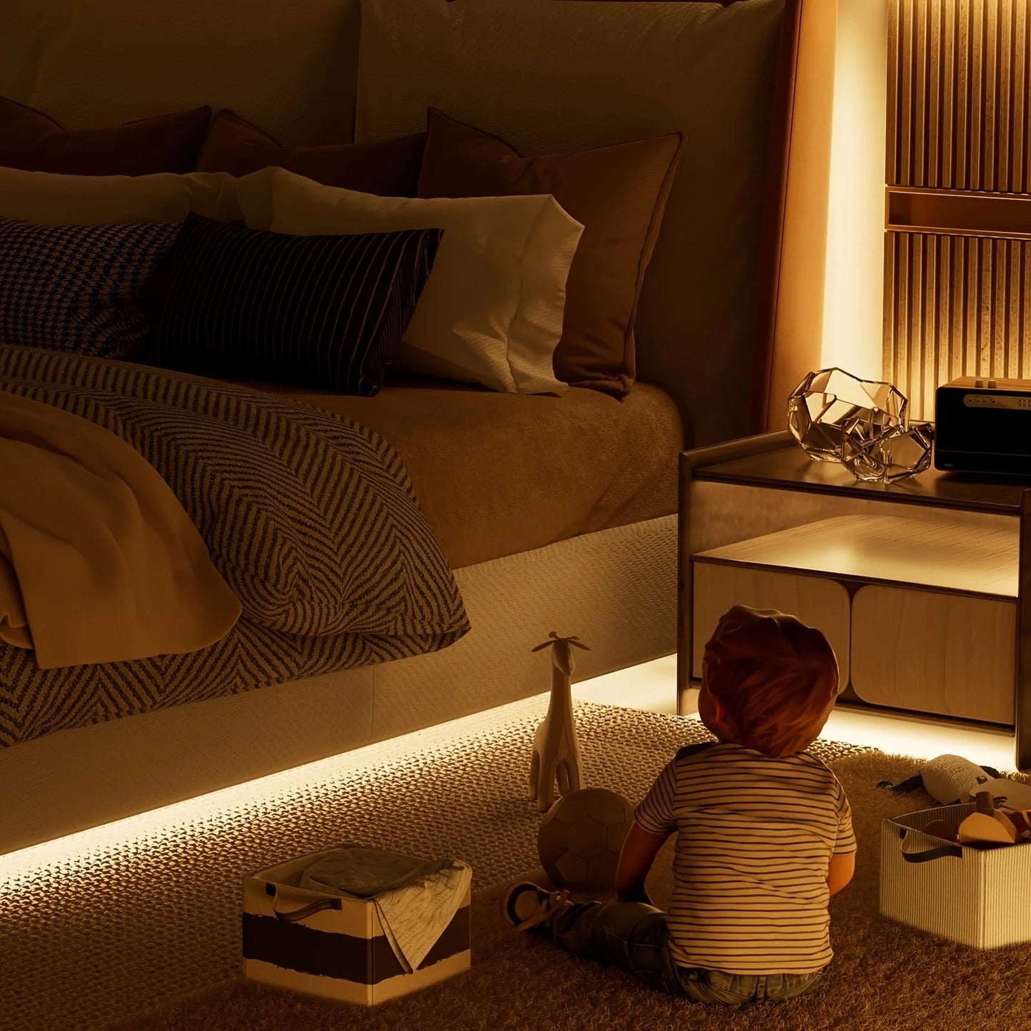 Bande Lumineuse LED COB Tactile, Gradateur Flexible, Ruban à Diodes, USB, Linéaire, Éclairage Nik, Lampe, Salle, Bricolage, TV, Miroir, Rétro-Éclairage, Décoration Murale, 5V