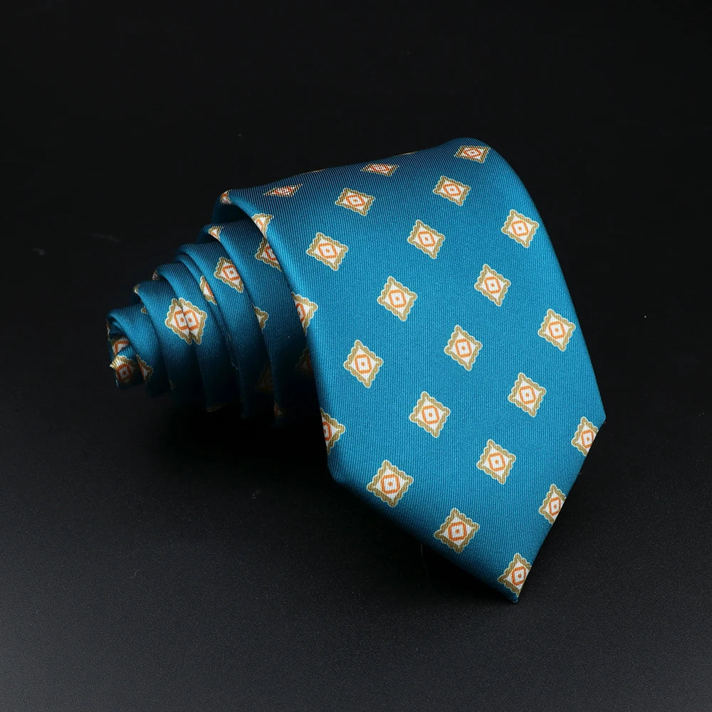 51 Estilos hombres corbatas de seda Jacquard a rayas a cuadros corbata floral accesorios uso diario camisa traje corbata regalo de fiesta de boda