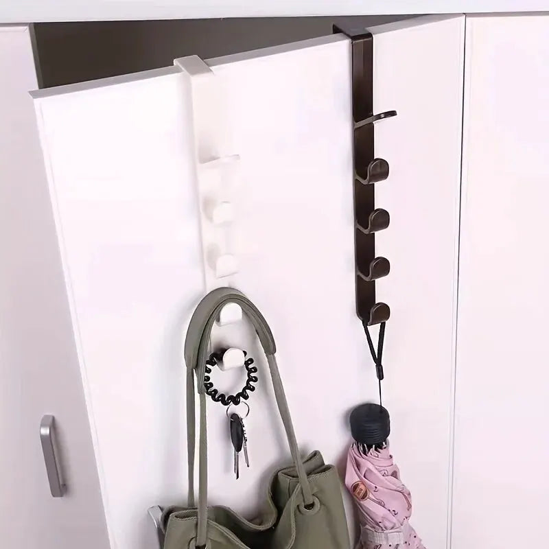 1pc chambre porte cintre vêtements suspendus support sur la porte en plastique stockage à domicile Organization crochets, porte-monnaie pour sacs Rails
