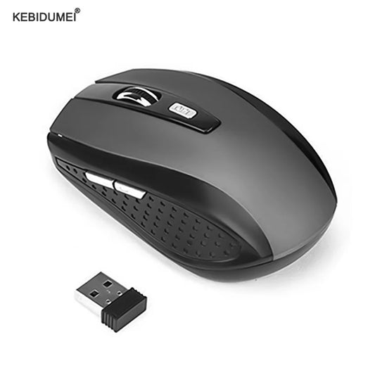 Souris sans fil 2.4G souris de jeu 2.4Ghz souris optique sans fil 6D mince Mini souris silencieuse DPI1600 pour Macbook PC ordinateur portable