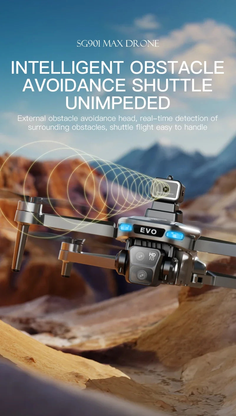 Drone GPS 8K professionnel — évitement d'obstacles, télécommande grand écran, pliable, moteur brushless