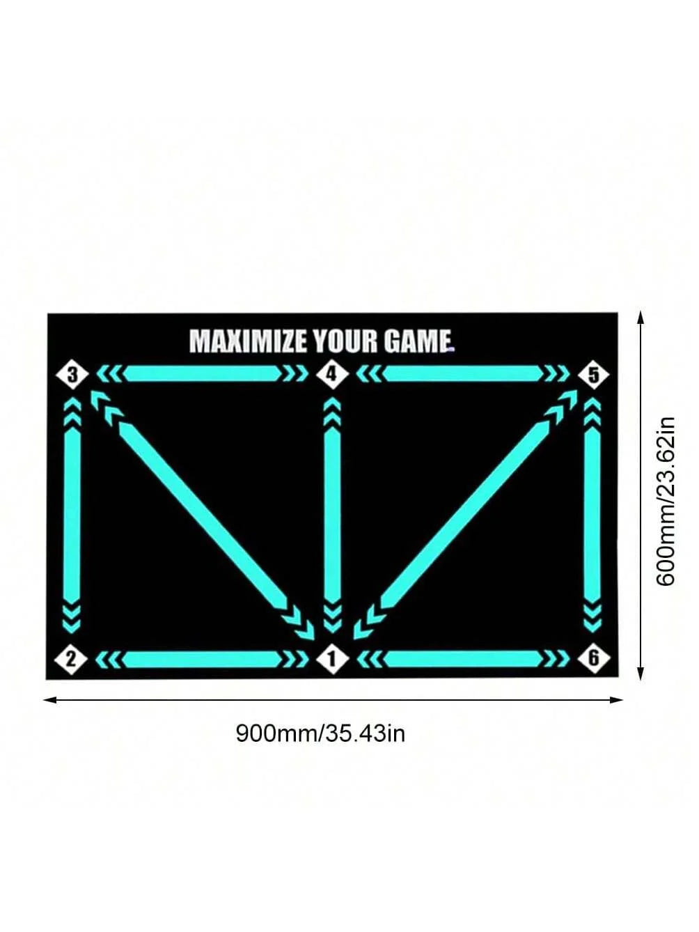 Molten Tapis d’Entraînement Football 60x90 cm — Antidérapant, Pliable, Intérieur & Extérieur