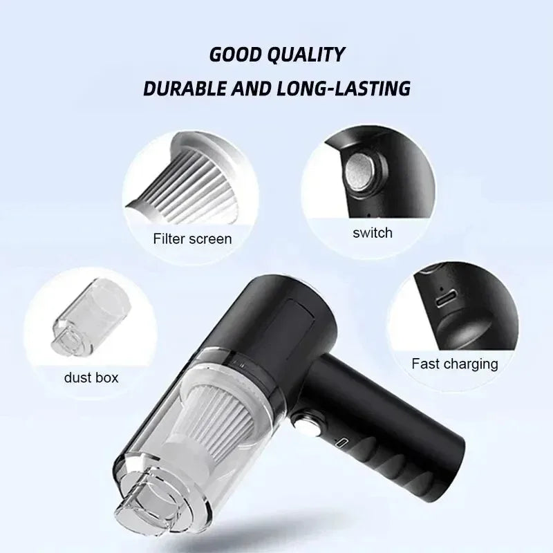 Clearance_Portable Cordless Car Vacuum Cleaner Dual-use Wireless Vacuum for Home and Car High Power 120W Powerful Vacuum Cleaner