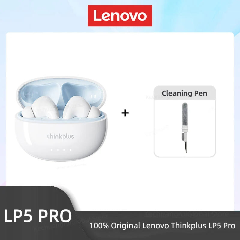 Lenovo-Auriculares inalámbricos LP5 PRO, Bluetooth 5.4, TWS, sonido HiFi, auriculares para juegos, cascos deportivos LP5Pro, batería de larga duración con micrófono 2025