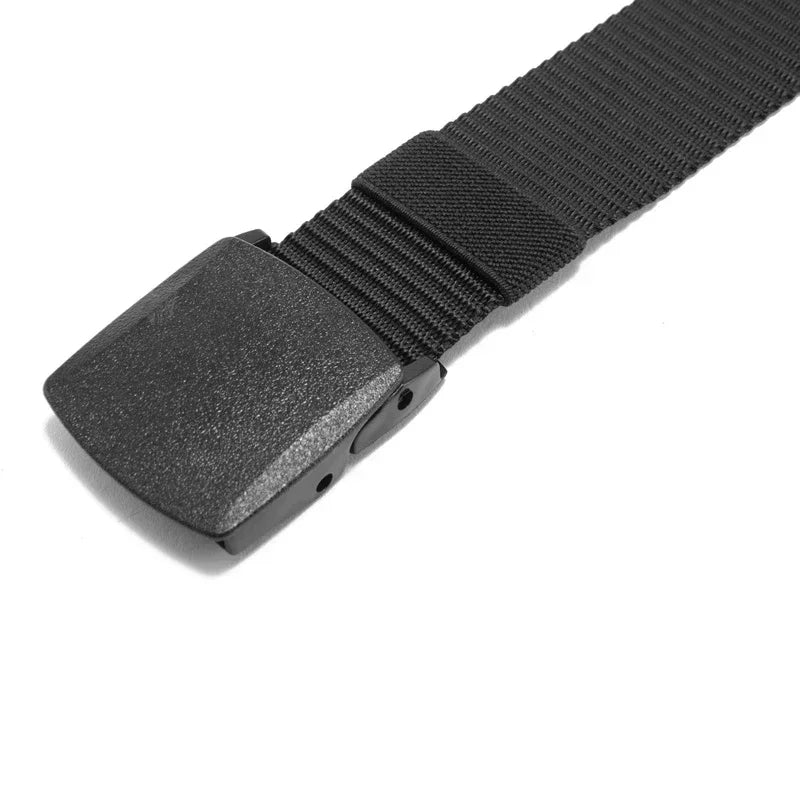 Ceinture en Nylon à boucle automatique pour hommes, 2 pièces, pour la chasse en plein air, tactique multifonctionnelle en toile, de haute qualité