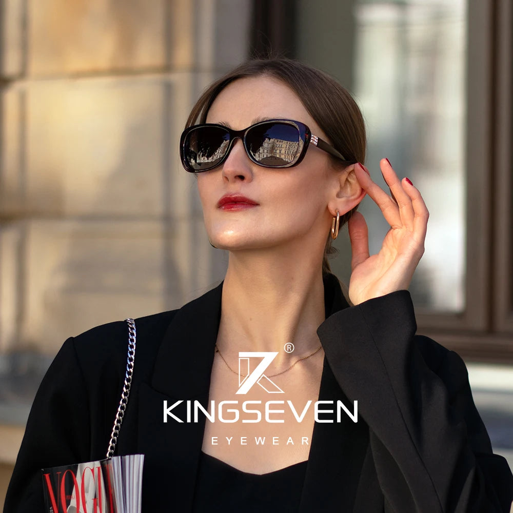 KINGSEVEN Young Style Women's Sunglasses Gradient Polarized Lens Luxury Design Elegant Ladies Sunglasses for Women