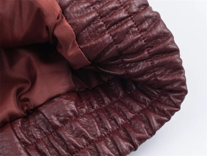Veste femme automne 2025 nouveau noir à manches longues galets Faux cuir veste moto Style personnalité mode