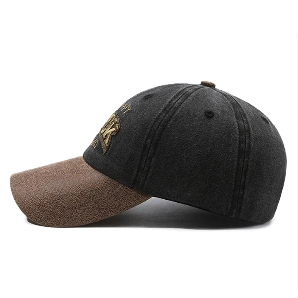 Men's FS Green Brown Letter Baseball Cap, Women's Hip Hop Snapback Hat, Vintage Street Trucker Hat, Trendy Golf Cap