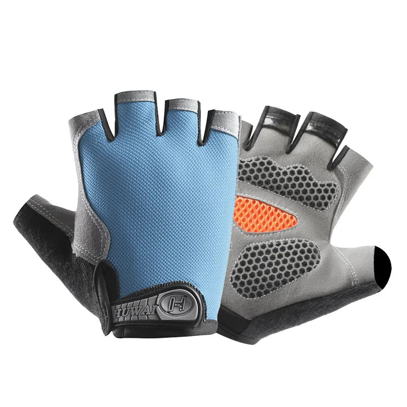 Gants de vélo sans doigts respirants antidérapants pour femmes et hommes, pour la pêche, le cyclisme, l'été, professionnels pour la salle de sport et le fitness
