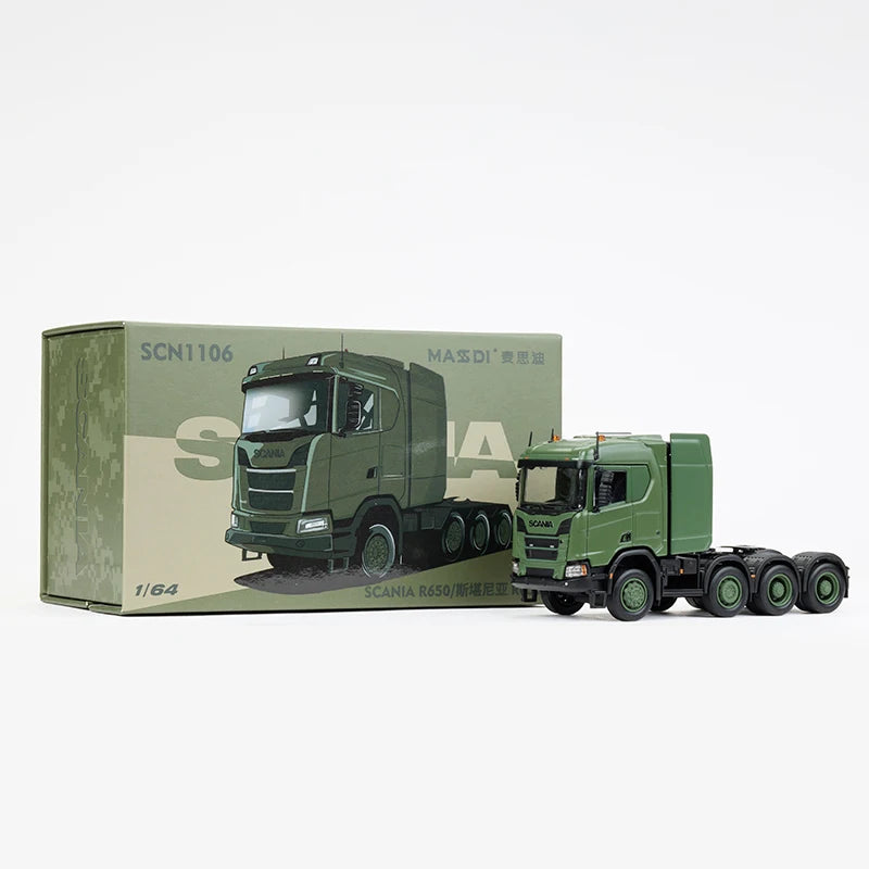 Modèle militaire 1/64 en alliage — camion de remorquage, véhicule tout-terrain, collection, cadeau de vacances