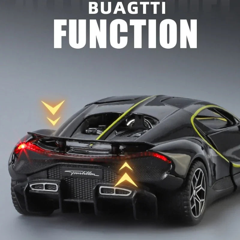 Modèle de supercar 1/32 en alliage métal moulé sous pression — miniature, cadeau d'anniversaire garçon