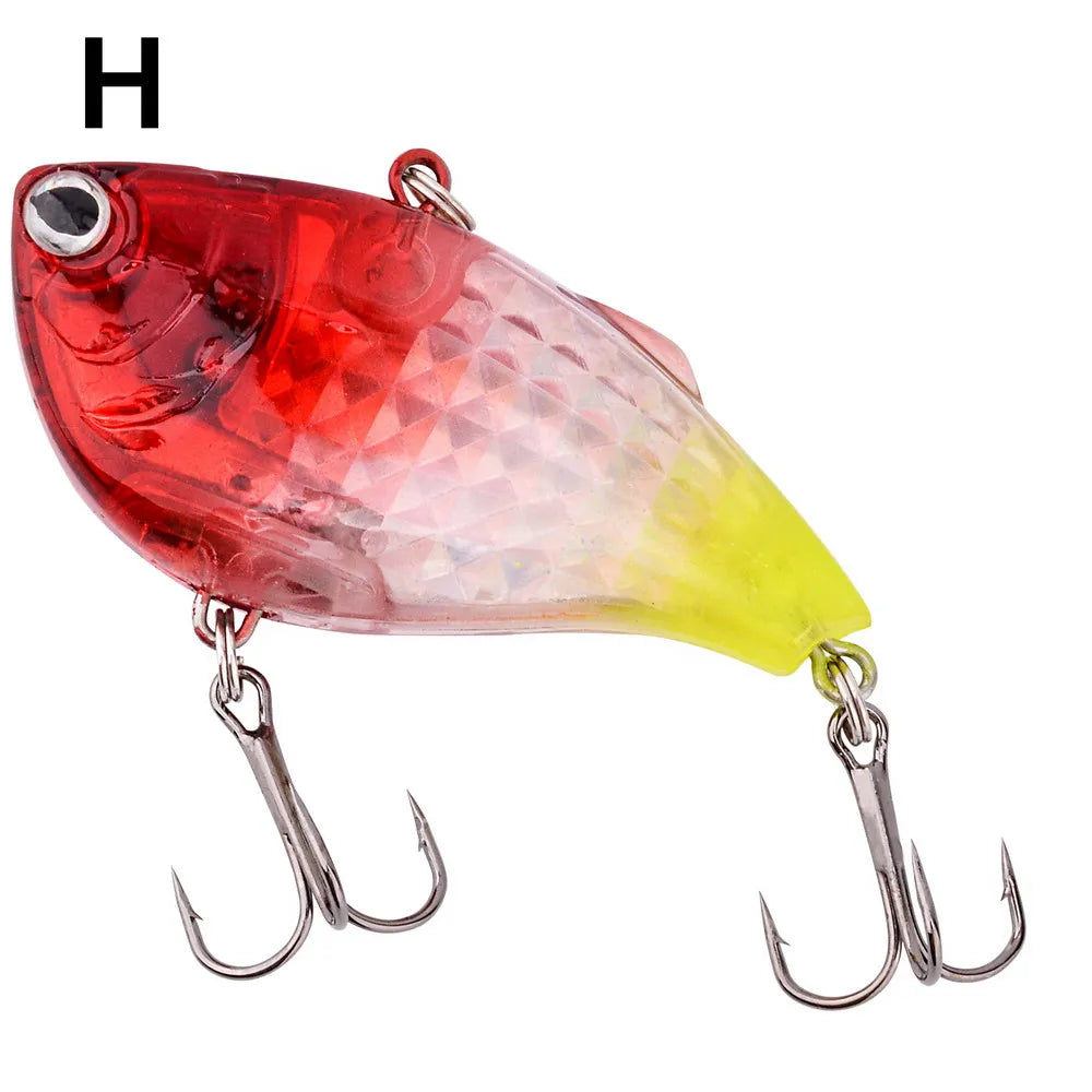 Aorace 1 PC VIB leurres de pêche 15g 6 cm appât dur artificiel coulant manivelle Wobber matériel de pêche avec hameçons triples