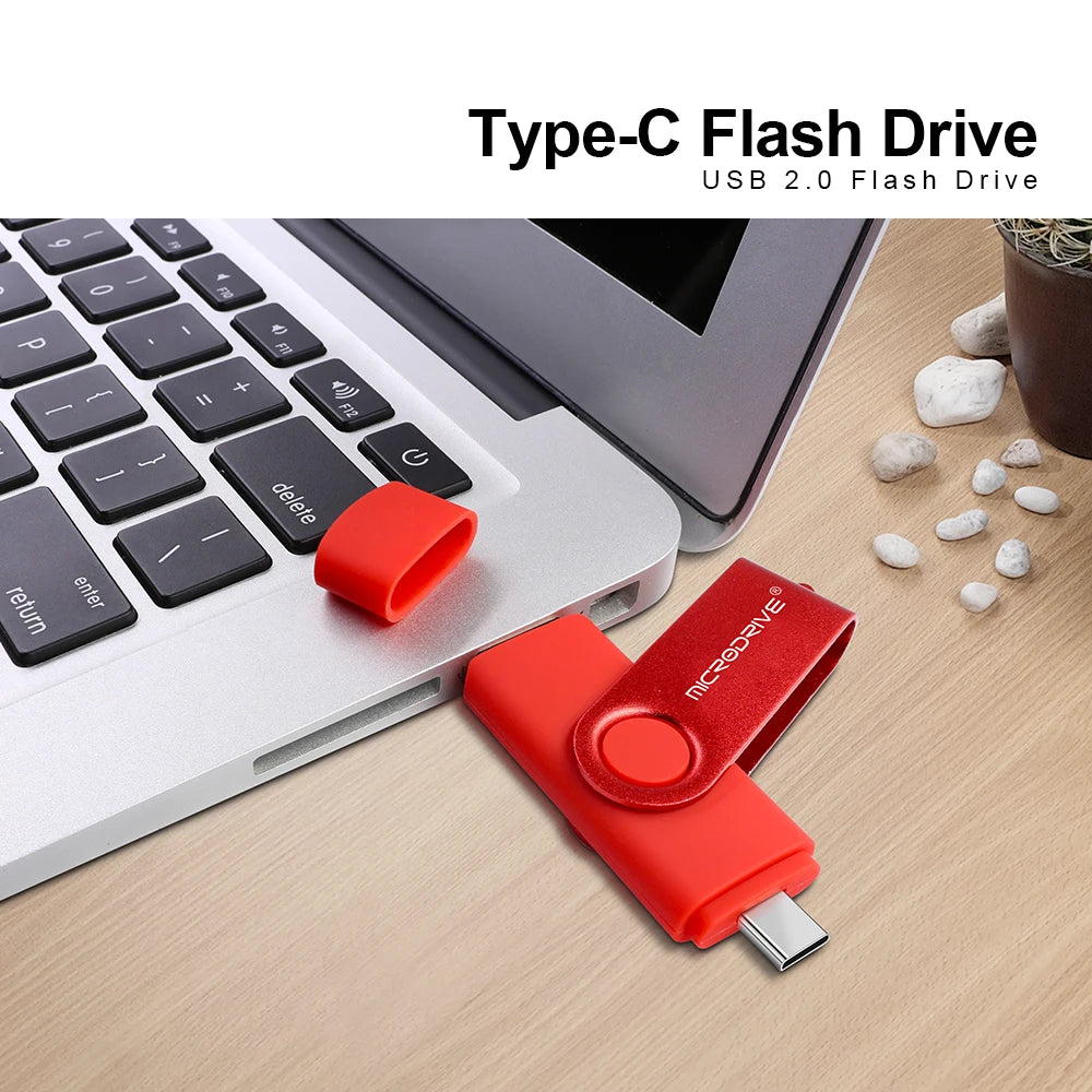 Clé USB OTG 2 en 1 Type C 128 Go, clé USB 1 Go, 2 Go, 4 Go, 8 Go, 32 Go, 64 Go, 128 Go, mémoire USB