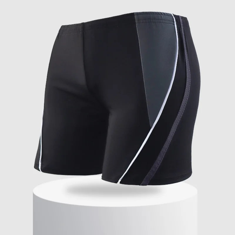 Maillot de bain élastique pour hommes, maillot de bain rayé, plage, Sport, slip court, surf, été, Boxer, costume de bain