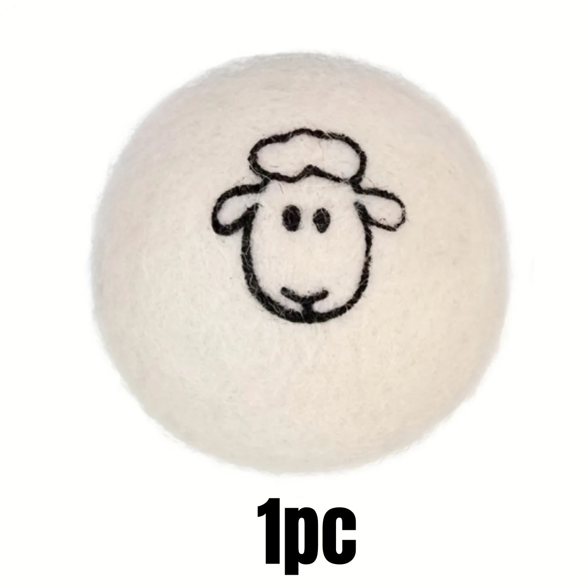 Boule de sèche-linge en laine réutilisable, adoucisseur de tissu, Alternative pour Machine à laver, réducteur de rides, fournitures de nettoyage, Gadget, 1 à 6 pièces