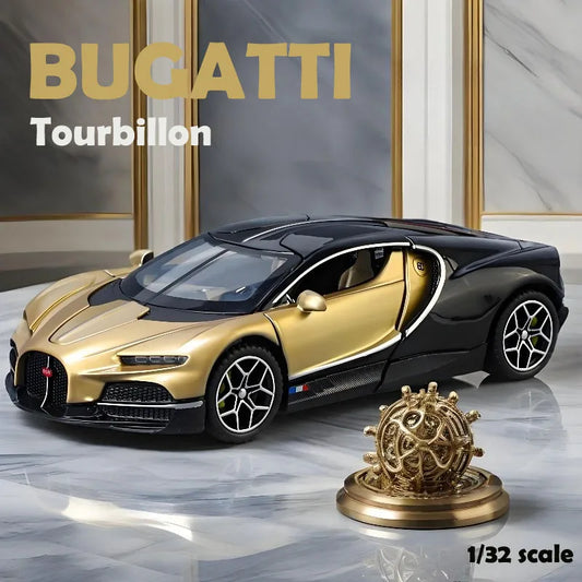 1/32 Scale Bugatti Tourbillon Alloy Diecast Sports Car Model Metal Miniature Car Kids Boys Toy Vehicle Birthday Gift
