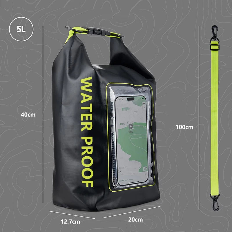 2L 5L sac sec sac de natation écran tactile extérieur étanche Kayak sac de rangement Trekking dérive Rafting surf canotage sac à dos
