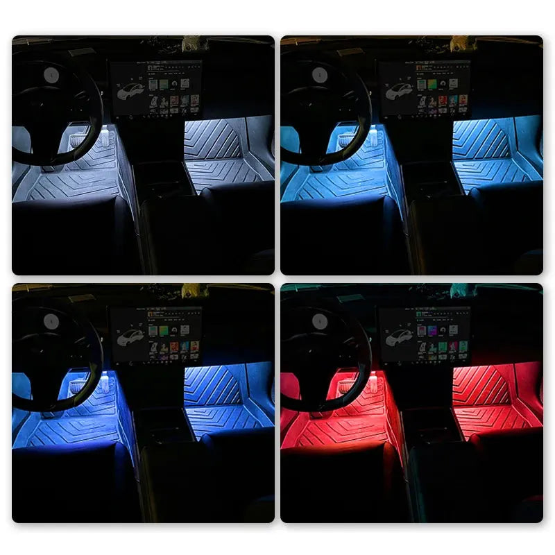 Car Interior LED Strip Light, 5V USB Backlight Kit, Decorative Car Ambient Neon Lamp, Vehicle Accessories, New