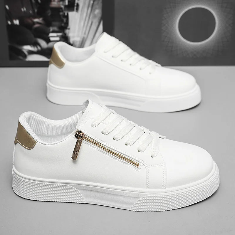 Casual athletic shoes for young men, Korean style, breathable and versatile, white, large size, new Spring-Autumn 2026 collection