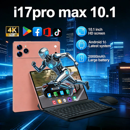 Pad 17 Pro Max Android Tablet 16 22GB 2TB ROM 10.1 inch Snapdragon8gen3 10Core Tablet PC Facial Recognition 20000mAh 5G Dual SIM