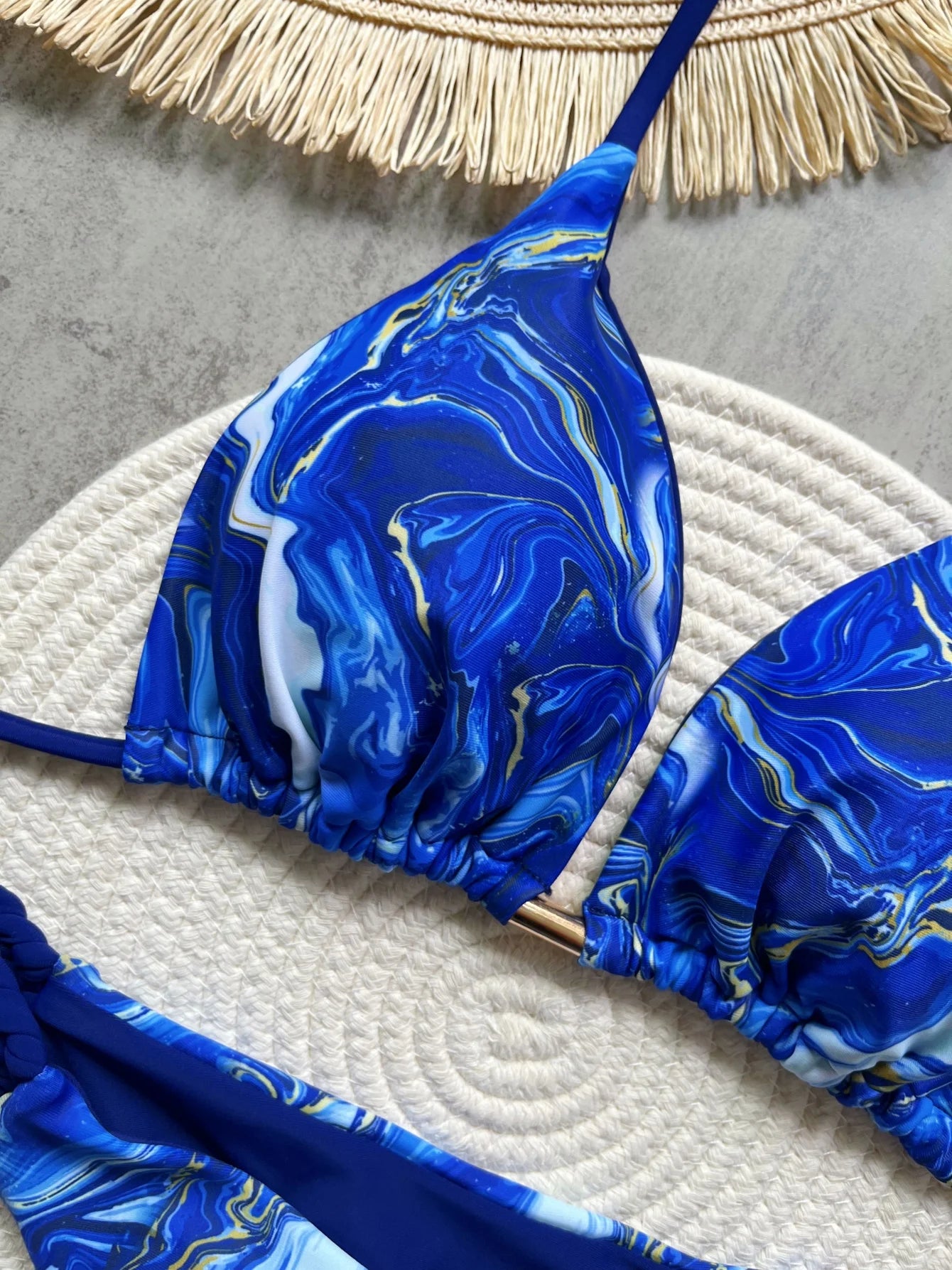 RUOTONSEPT imprimé licou Mini string coupe haute Bikini femme maillot de bain femmes maillots de bain deux pièces Bikini ensemble baigneur maillot de bain bain