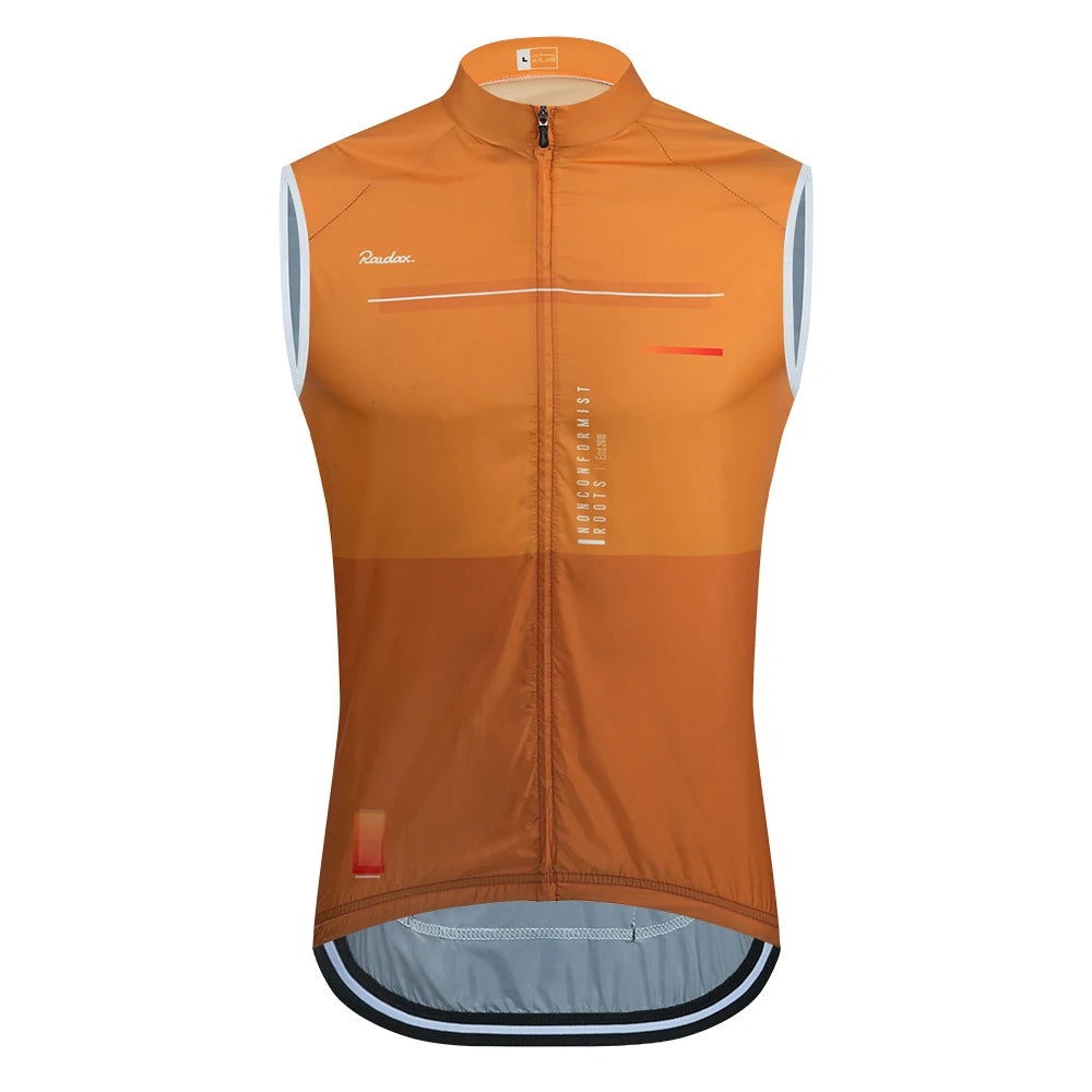 Gilet de cyclisme sans manches en maille — maillot de corps, coupe-vent, vêtements de moto