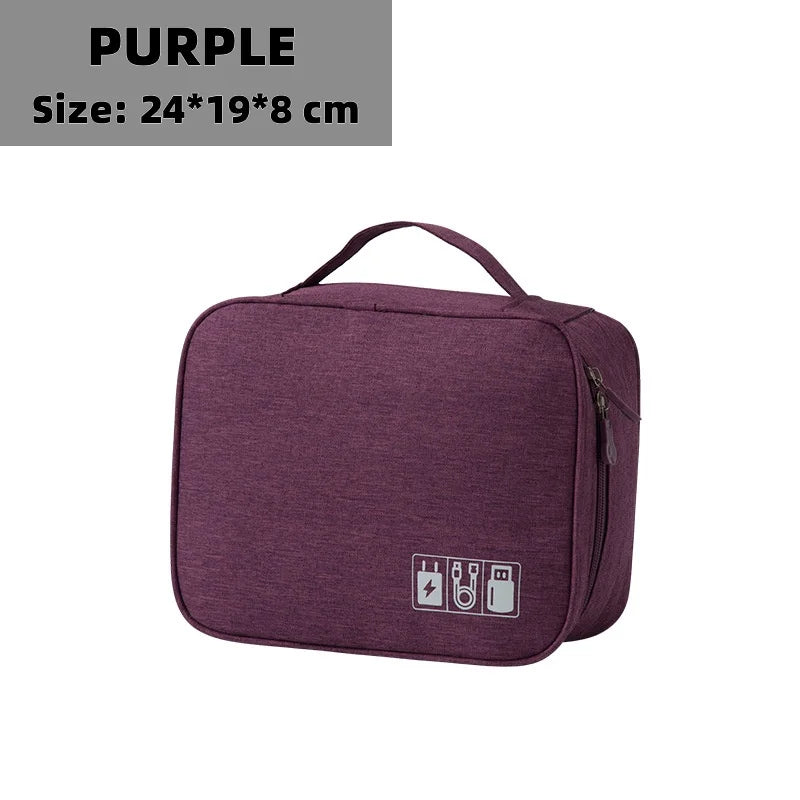 Sac de Rangement Numérique Électronique Voyage — Écouteurs, Câbles & Accessoires