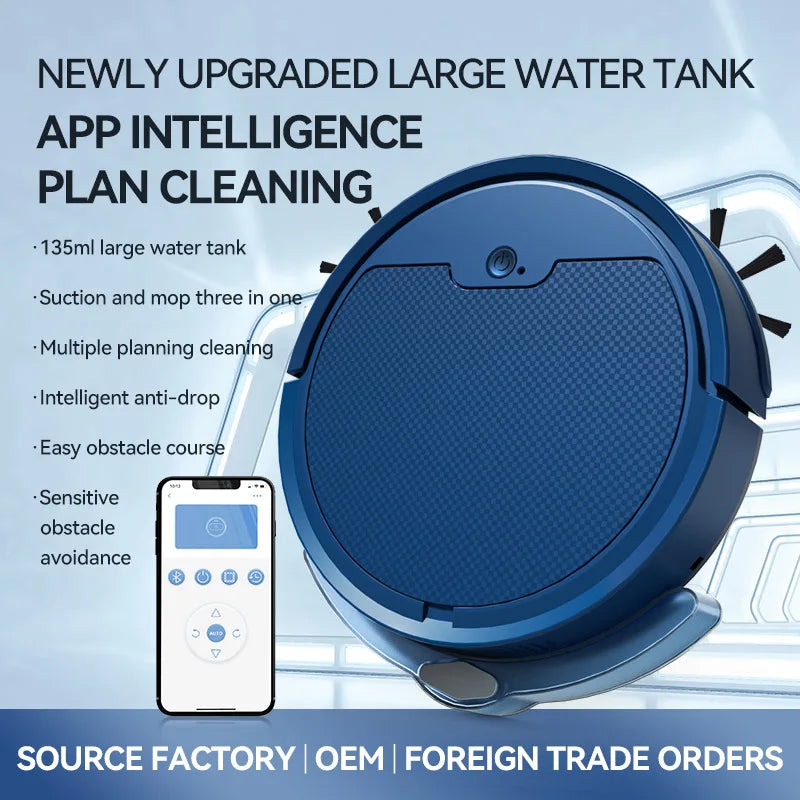 New 3-in-1 Sweep and Vacuum Cleaner Cordless Smart Sweeping Robot Home Sweeper Sweeping Robots for Home