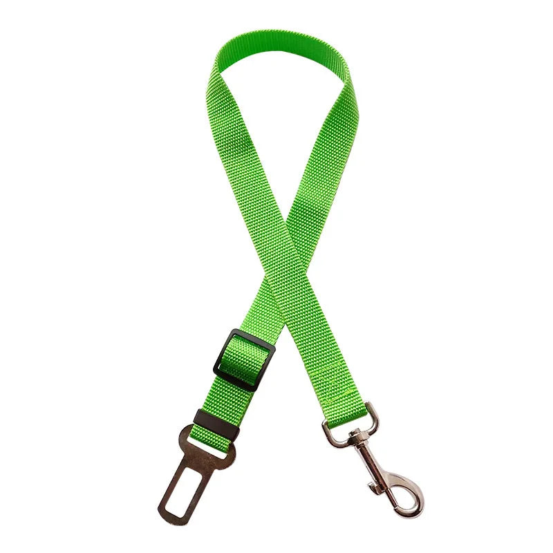 Accessoires réglables pour chiens, ceinture de sécurité pour animaux de compagnie, chat, chien, siège pour animaux de compagnie, harnais pour véhicule, Clip en plomb, levier de sécurité, colliers de Traction pour chien