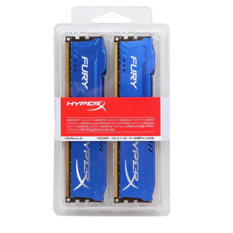 Mémoire DDR3 8 Go (2x4 Go) 16 Go (2x8 Go) Kit RAM 1866 MHz 1600 MHz 1333 MHz RAM de bureau 240 broches 1,5 V DIMM PC3-12800 14900 Fury RAM
