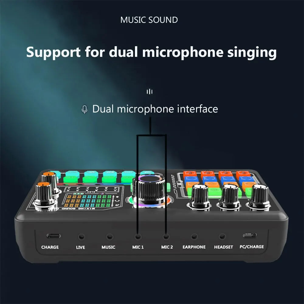 Zealsound – Kit carte son professionnel avec microphone pour podcast, vlog et streaming sur PC et smartphone