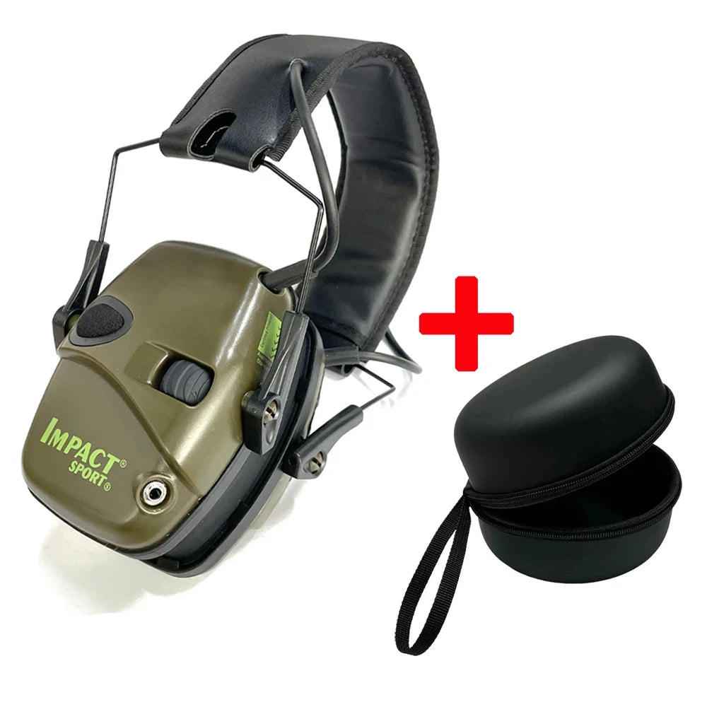 Casque anti-bruit électronique tactique pour le tir, sports de plein air, amplification du son, protection auditive pour la chasse, NRR 22dB