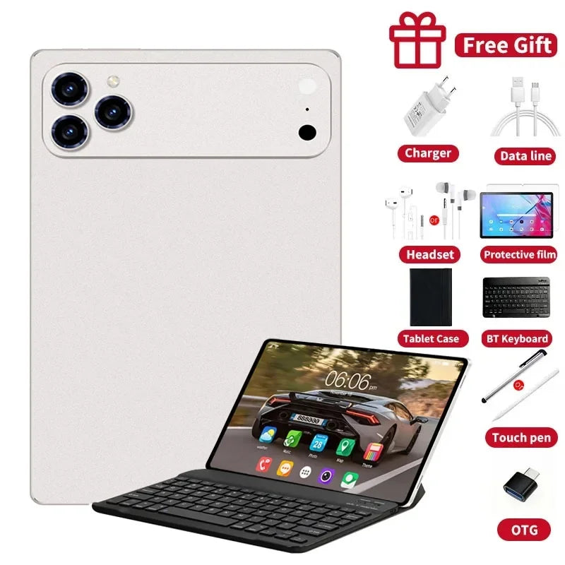 Nueva tableta original edición global 2026 Android 16 Pad 17 Pro Max 24 GB + 2 TB, tableta 5G con doble tarjeta SIM WIFI HD 4K, mini tablet PC