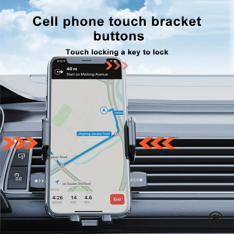 Support de téléphone universel pour tableau de bord de voiture, support de téléphone portable pour Navigation GPS, support universel suspendu pour pare-brise de bureau