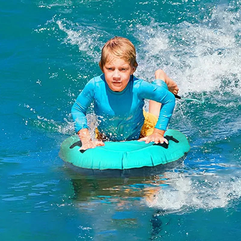 Inflatable Surfboard with Handle, 1 piece, for Beach, Surfing, Swimming, Floating Row