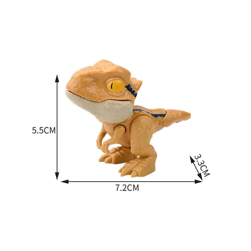 Dinosaure jurassique Triceratops tyrannosaure, modèle de jouets pour enfants, dinosaures créatifs pour mordre les doigts, jouet interactif, cadeau pour garçon