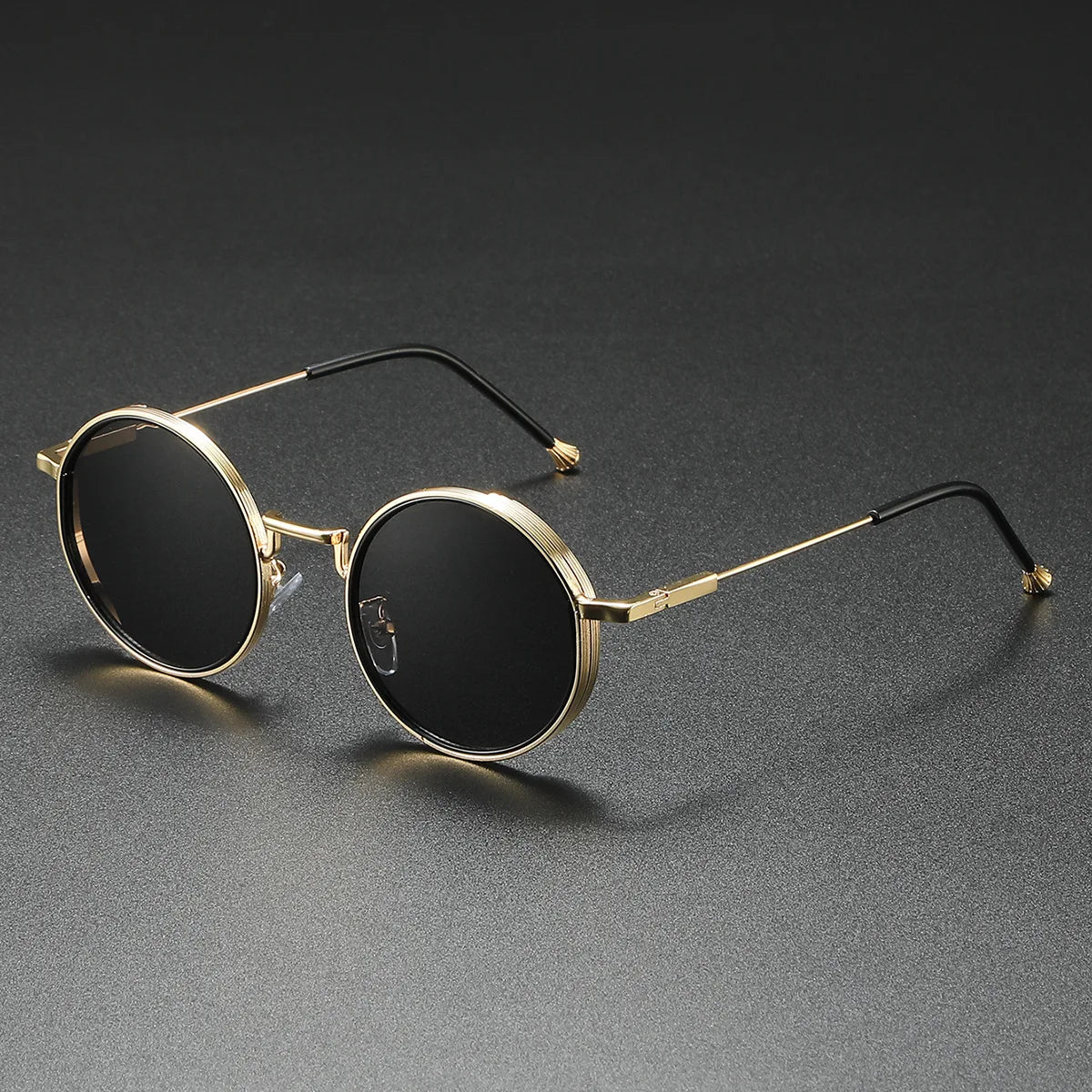 2025 New Round Sunglasses Men Women Vintage Designer Sunglasses UV400 Punk Eyewear Men's Sunglasses