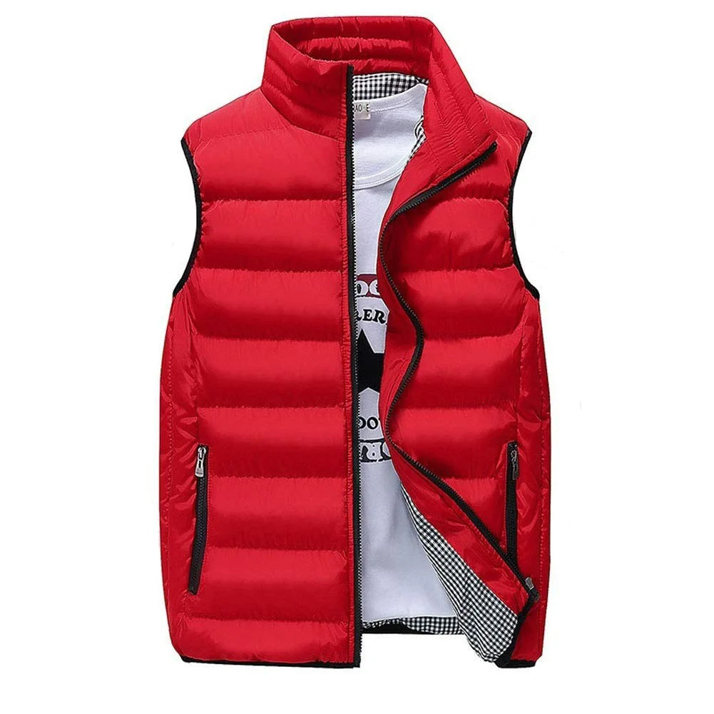 Chaqueta de plumas cortavientos de algodón para hombre, abrigo informal, chaleco grueso, chaqueta cálida, invierno