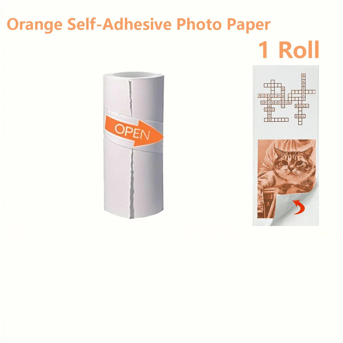 Cámara de impresión instantánea con forma bonita, cámara de doble objetivo HD de 1080P, impresión instantánea, viene con rollos de papel de impresión térmica